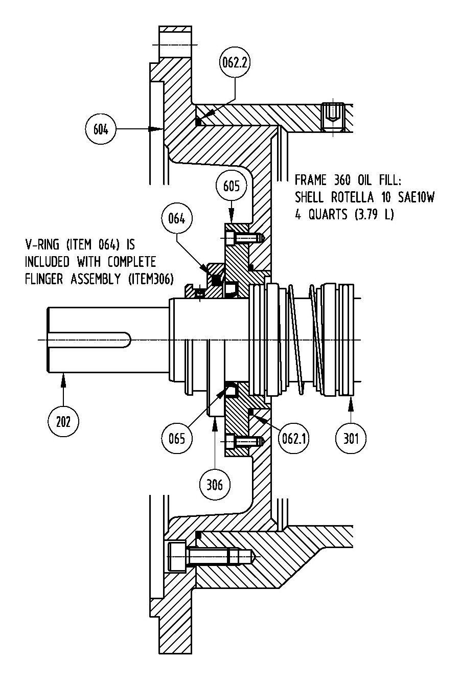 Frame 360TYS / L360TYS ISS Motor Parts