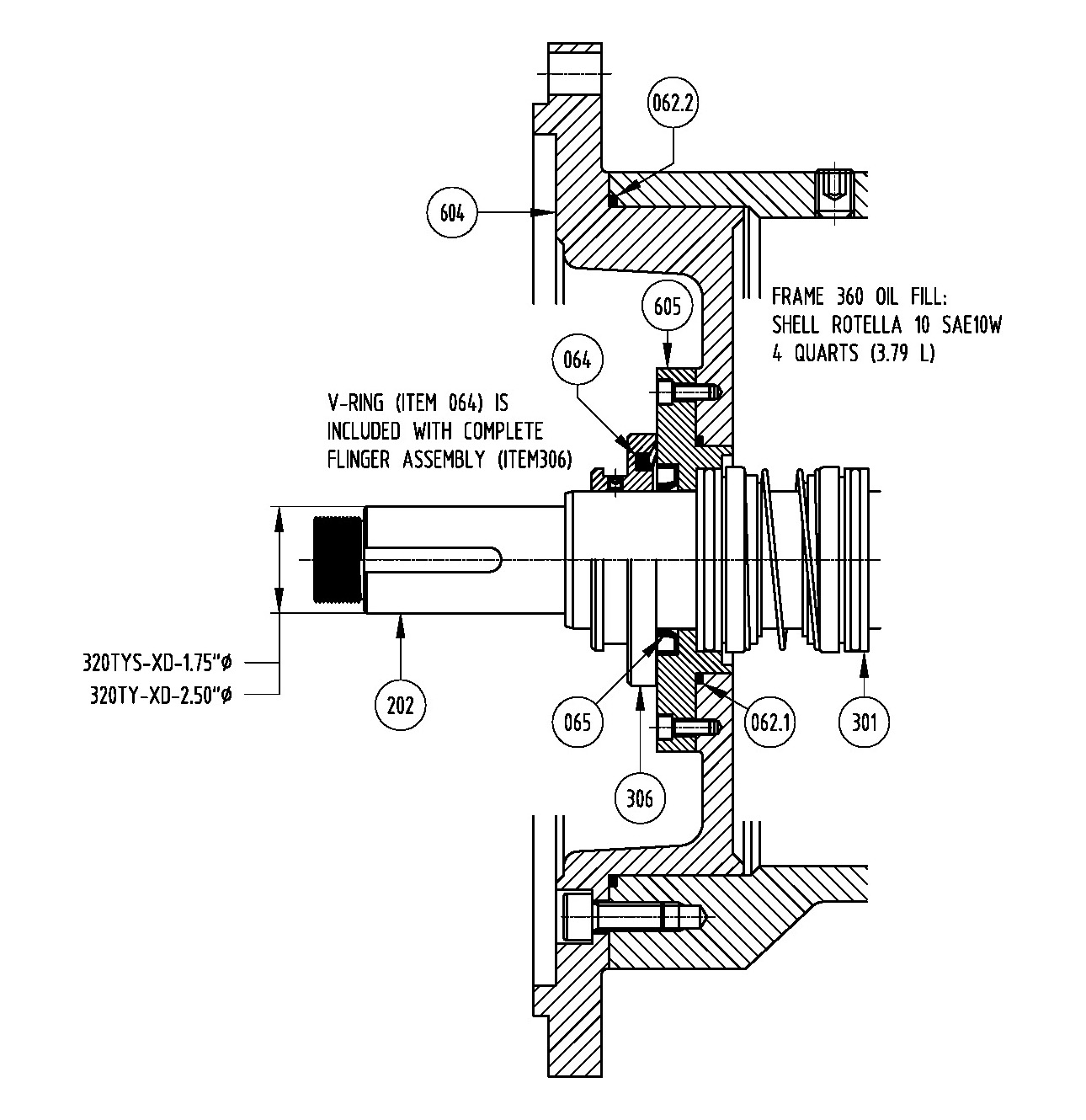 320TYS-XD / Frame 320TY-XD ISS Motor