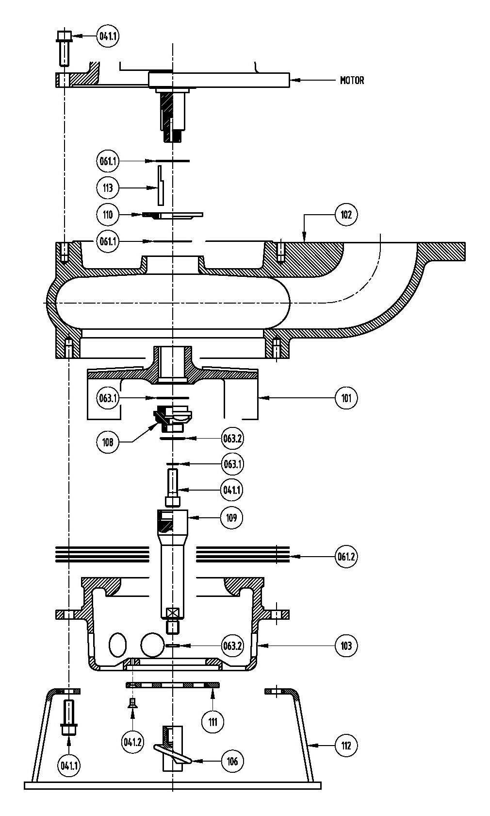 Series TBM-XD150LH Type PBO Parts Fiche